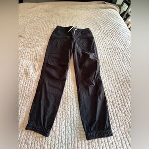 Vuori Ripstop Black Joggers- L